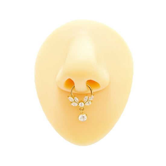 16G Tassel Marquise Hinged Segment Ring