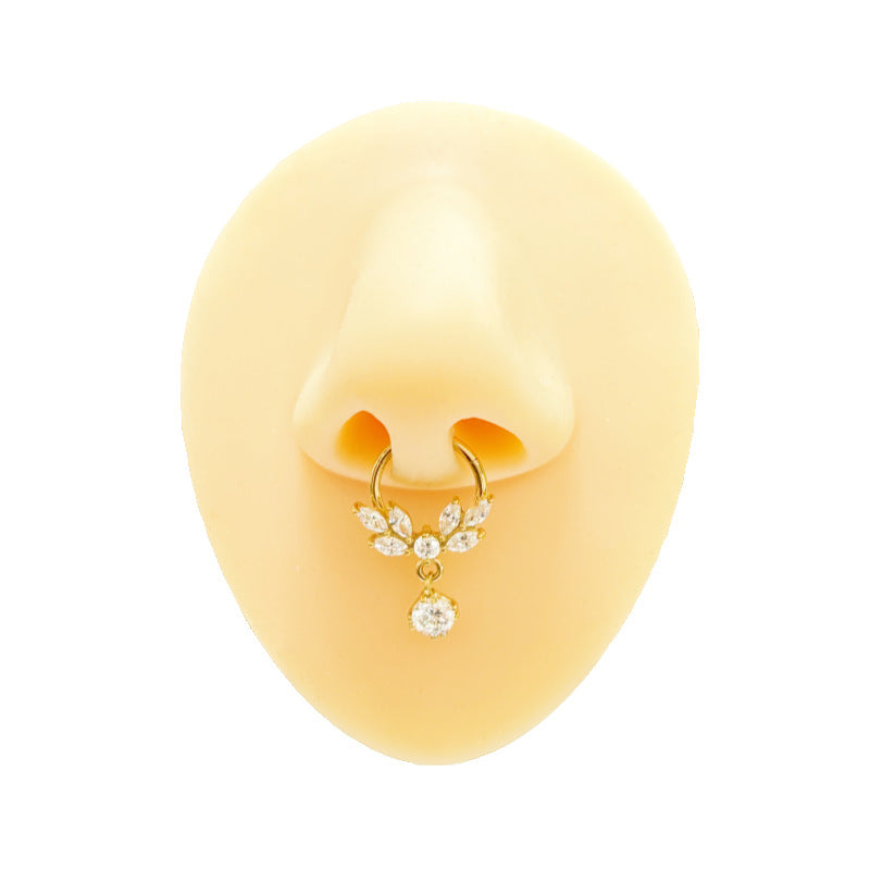 16G Tassel Marquise Hinged Segment Ring