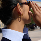 Wrapped Heart Abstract Earring Hoop