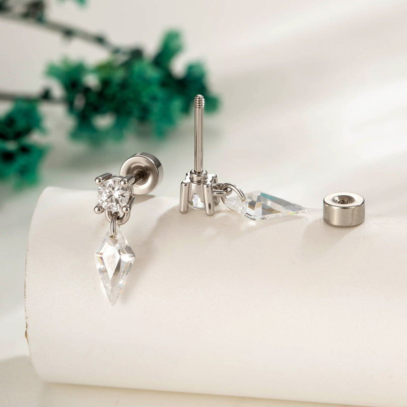 Aurora Prism Kite Drop Cartilage Stud