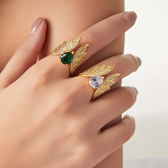 Exaggerate Angel Wing Butterfly Open Ring