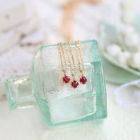 Luxury Red Ruby Gemstone Necklace
