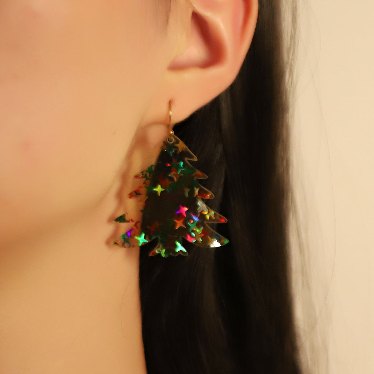 Lightweight Acrylic Xmas Holiday Earrings