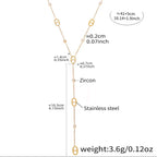 Cute Teddy Bear Pig Nose Y Necklace