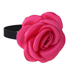 Rose Phantom Flower Suede Choker Costume Necklace | X411