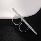 Chunky Rhinestone 2 Statement Index Ring