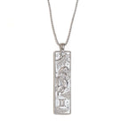Rectangular Zodiac Pendant Necklace Gold | JN3474