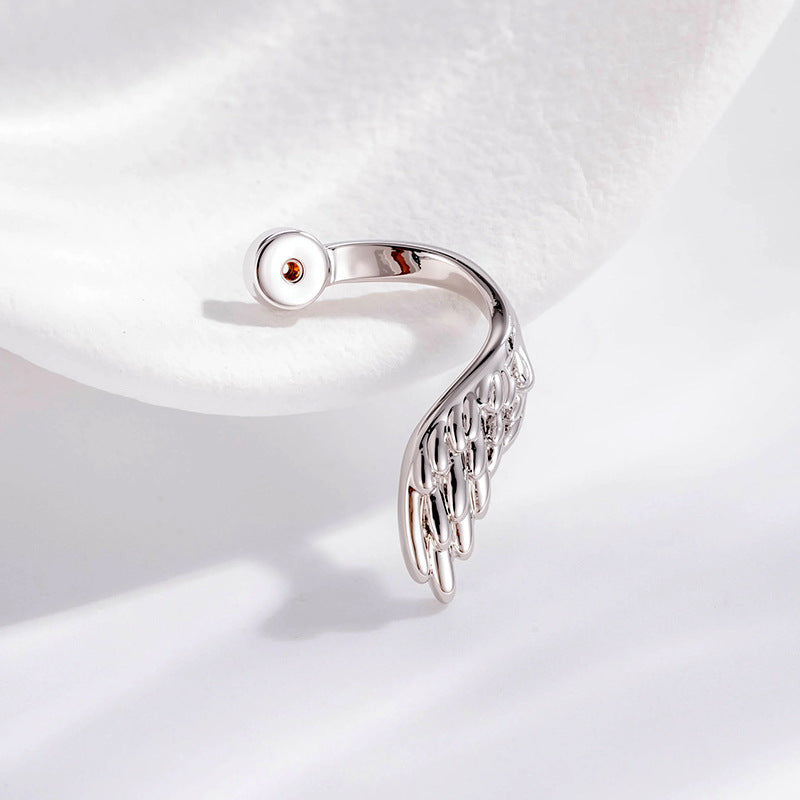 Angel Wing CZ Conch Helix Earrings