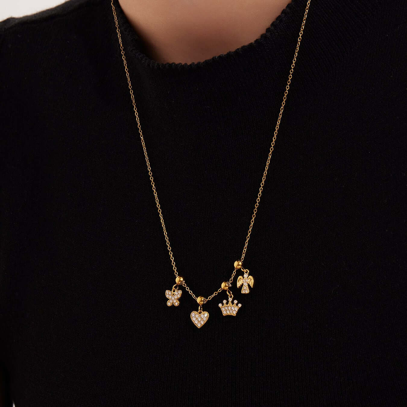 CreatIve Tree of Life Bear Paw Charm Necklace