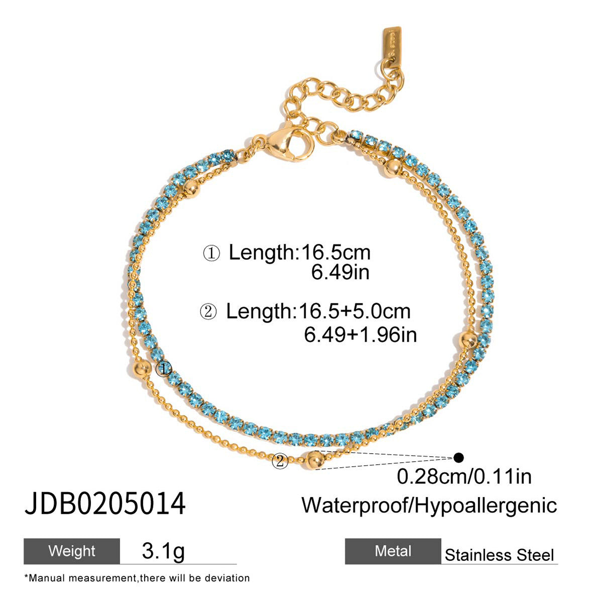 Golden Hour Turquoise Layering Bracelet