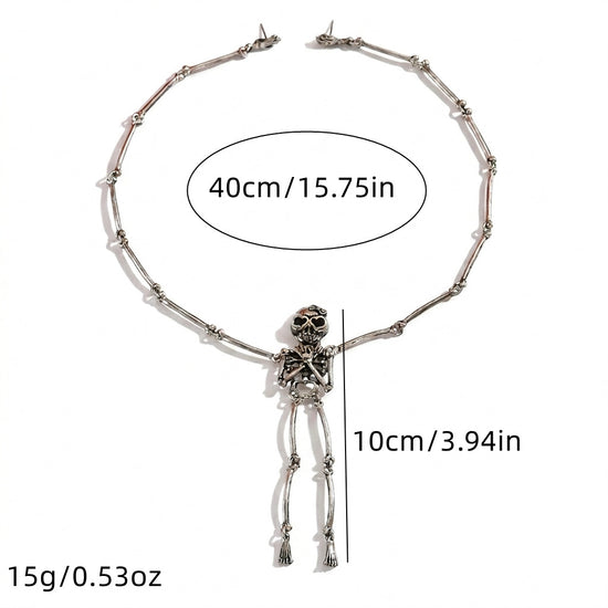 Golden Bones Skeleton Hand Chain Bracelet