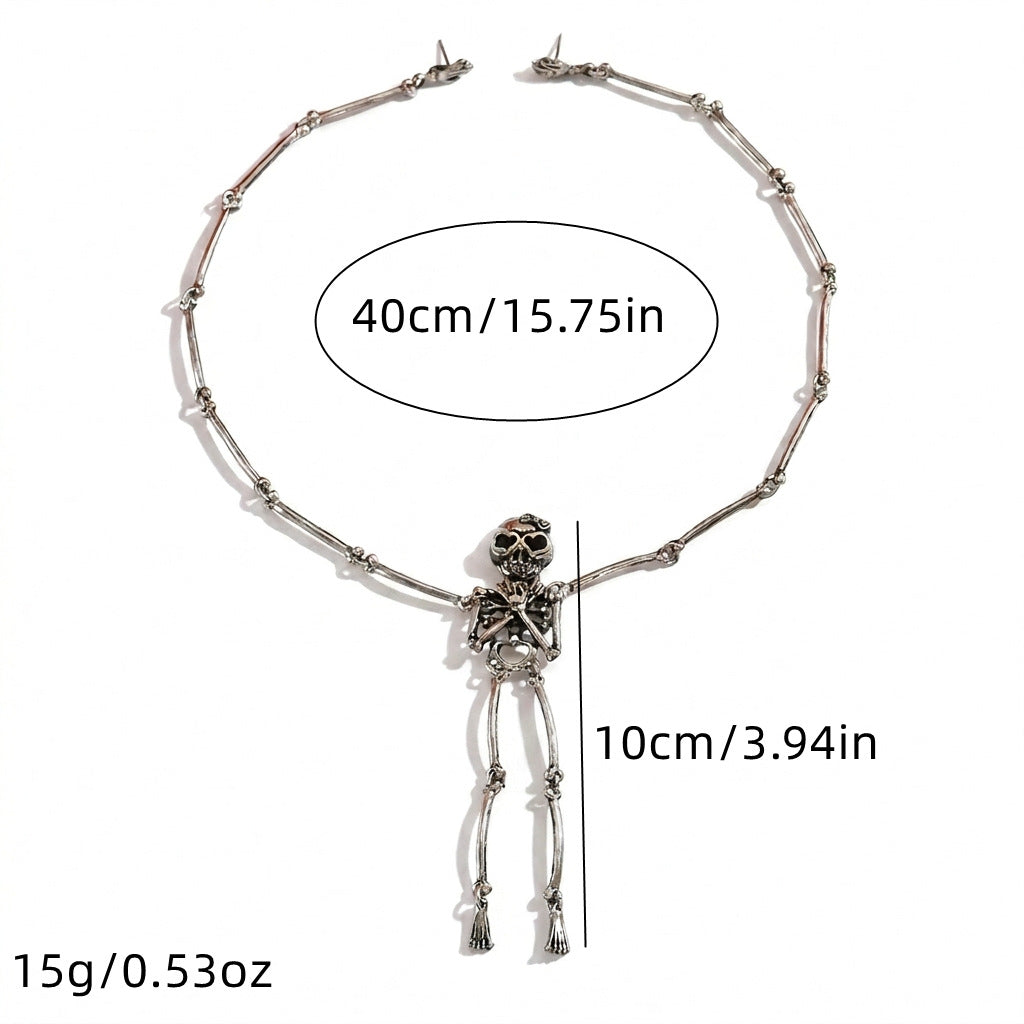 Golden Bones Skeleton Hand Chain Bracelet