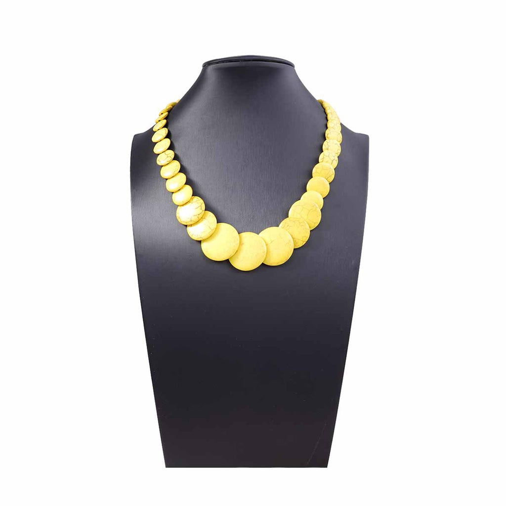 Rainbow Chess Statement Beads Necklace