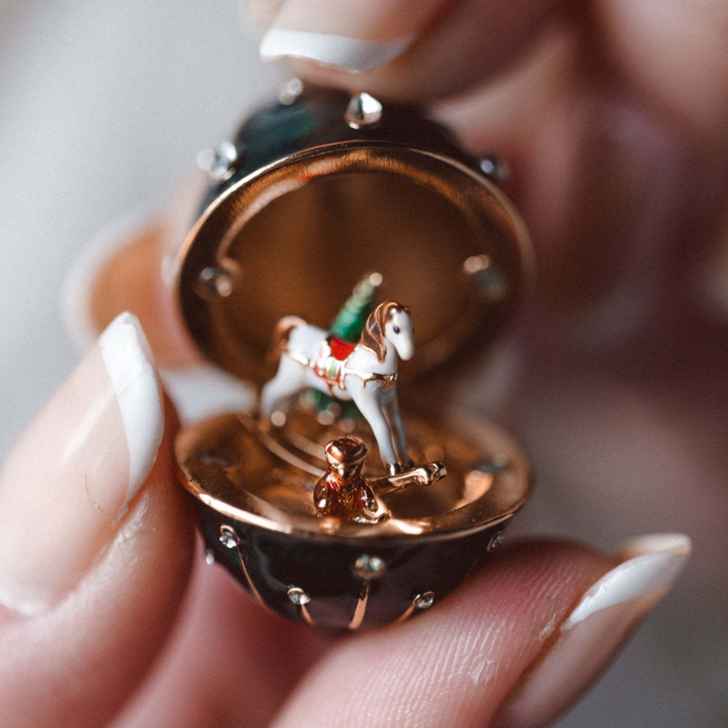 Hidden Treasure Surprise Egg Necklace