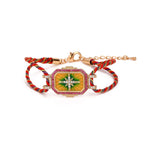 Colorful Tarot Charm Cord Bracelet 