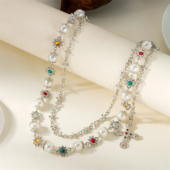 Pearl Bloom Layered Jeans Waist Chain