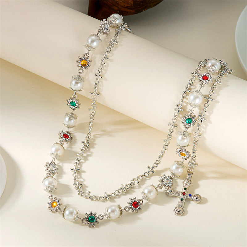 Pearl Bloom Layered Jeans Waist Chain