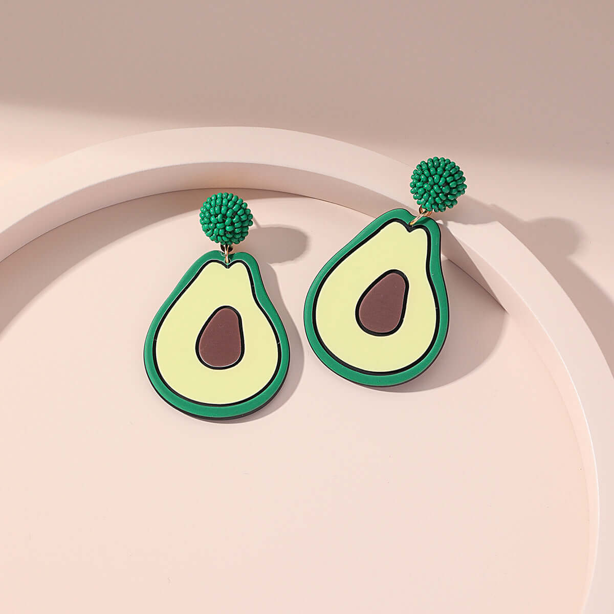 Acrylic Kiwi Fruits Earrings