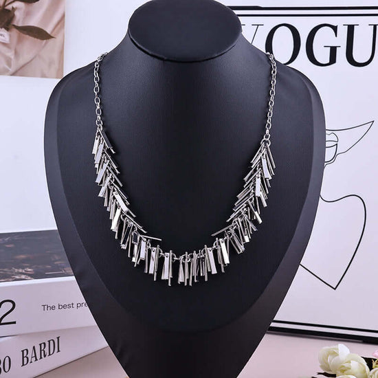Chic Metallic Tassel Chain Necklace