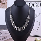 Chic Metallic Tassel Chain Necklace