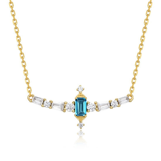 London Blue Topaz Royal Necklace