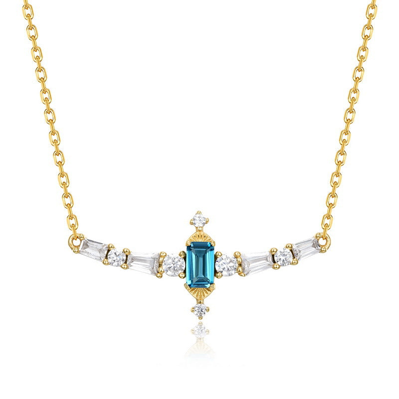 London Blue Topaz Royal Necklace