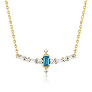 London Blue Topaz Royal Necklace