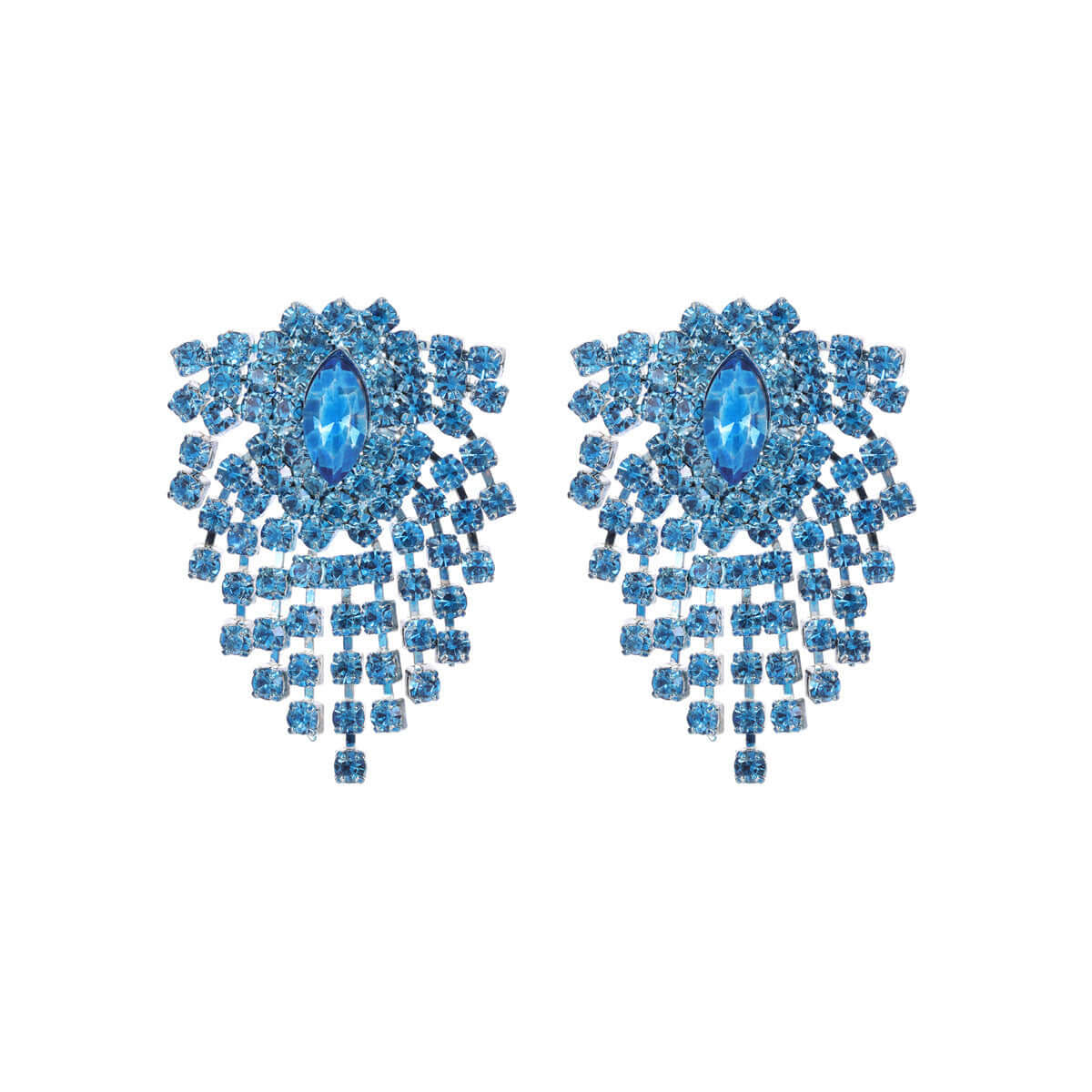 Sparkly Color Rhinestone Burst Stud Earring | D6369