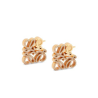 French Square Hollow Letter Large Earrings