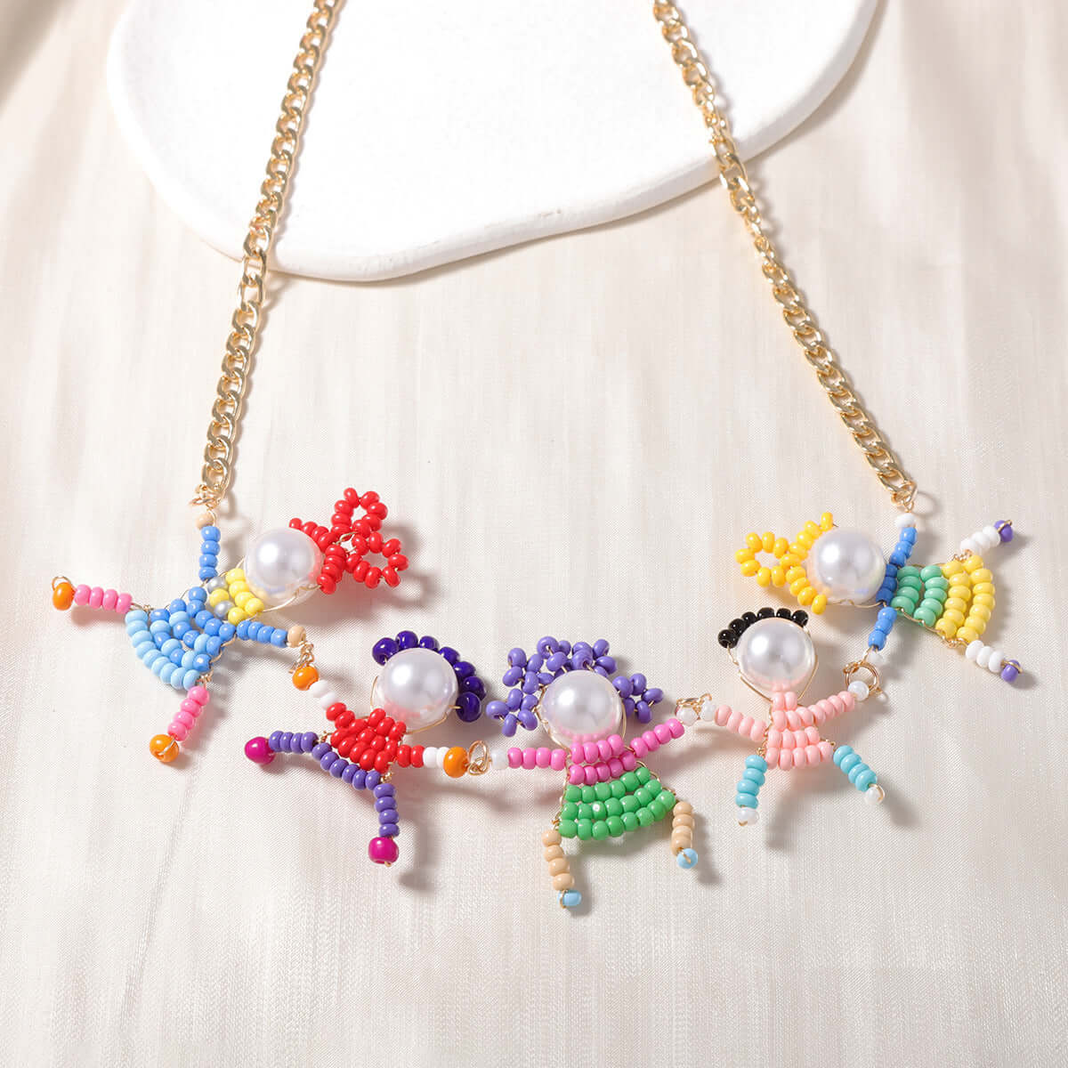 Toddles Seed Bead Holiday Choker