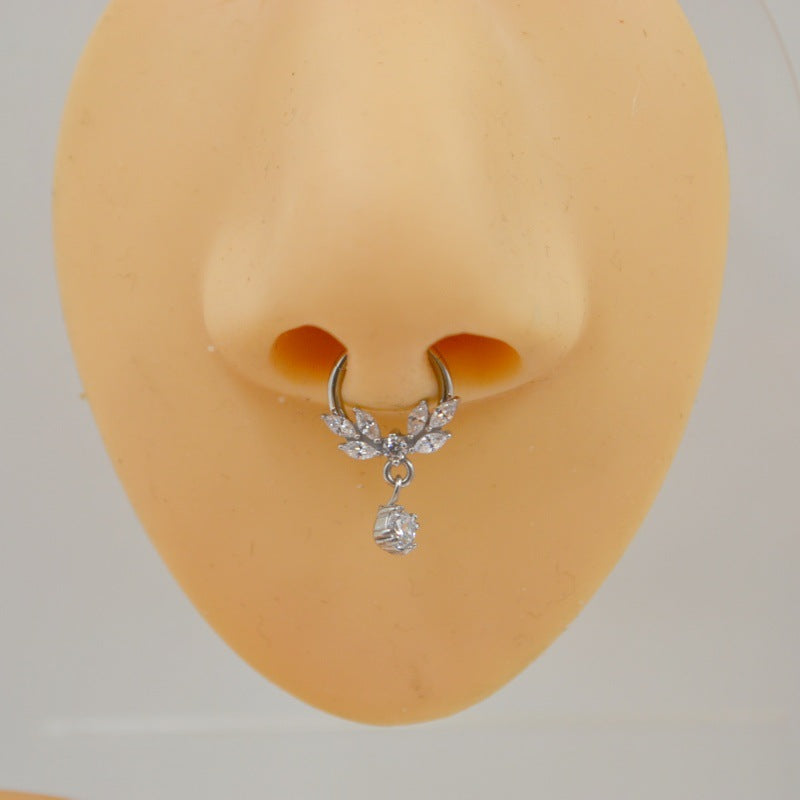 16G Tassel Marquise Hinged Segment Ring