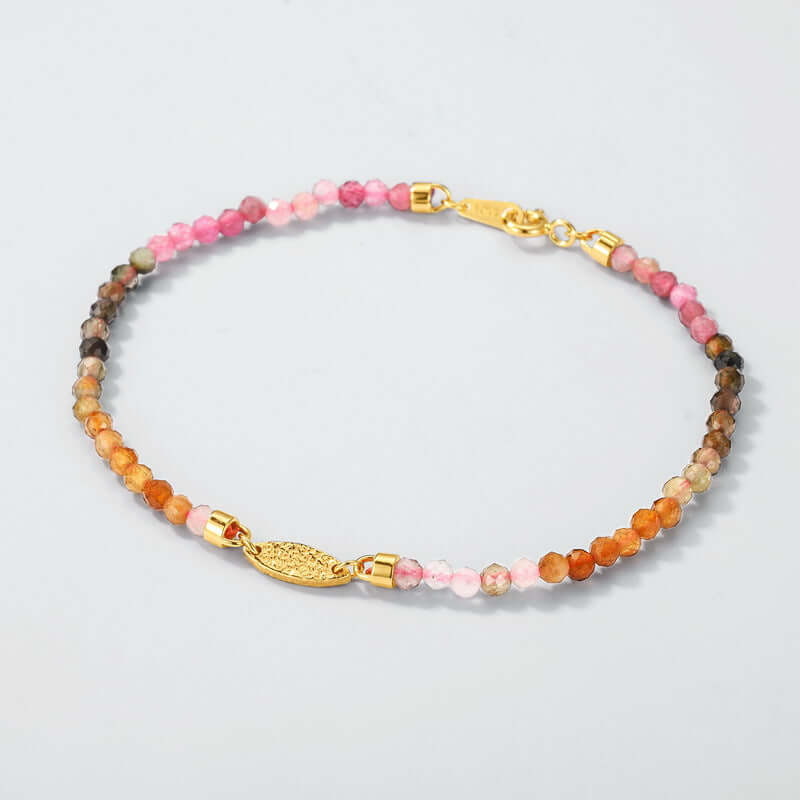 Multicolor Tourmaline Gemstone Bracelet