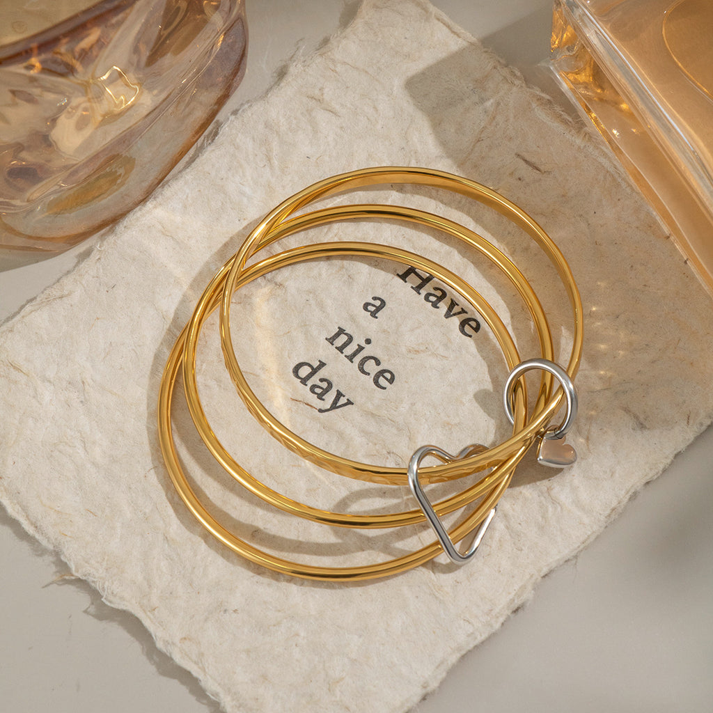 Stacking Crossover Wrap Bangle Bracelet