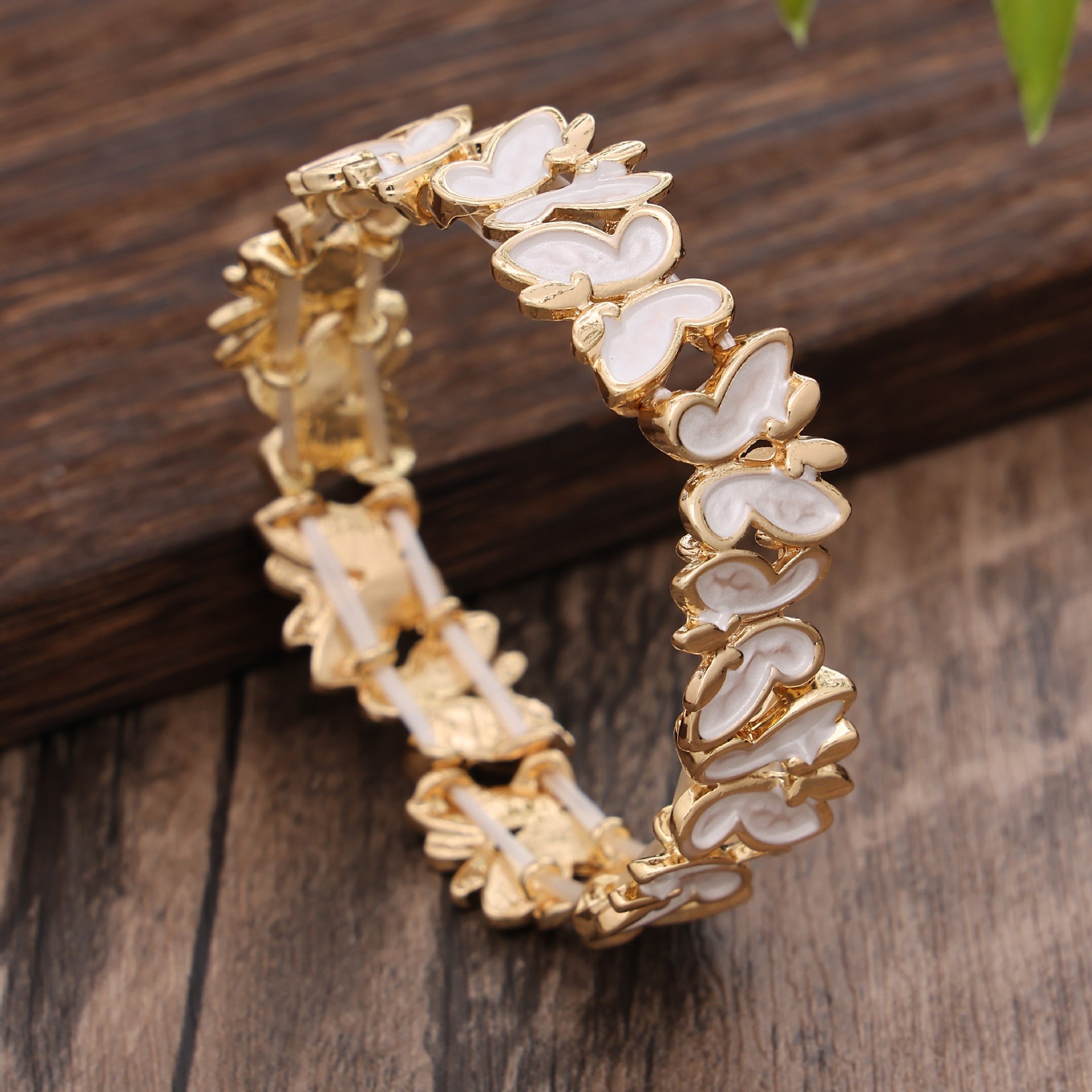 Dancing Butterfly Enamel Handmade Bracelet