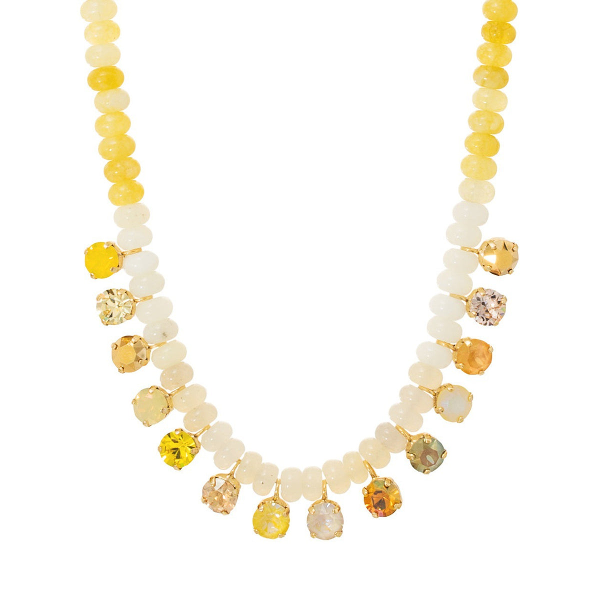 Dopamine Rainbow Gradient Bead Necklace