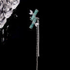 Asian Lucky Bamboo Ear Cuff with Tassel 