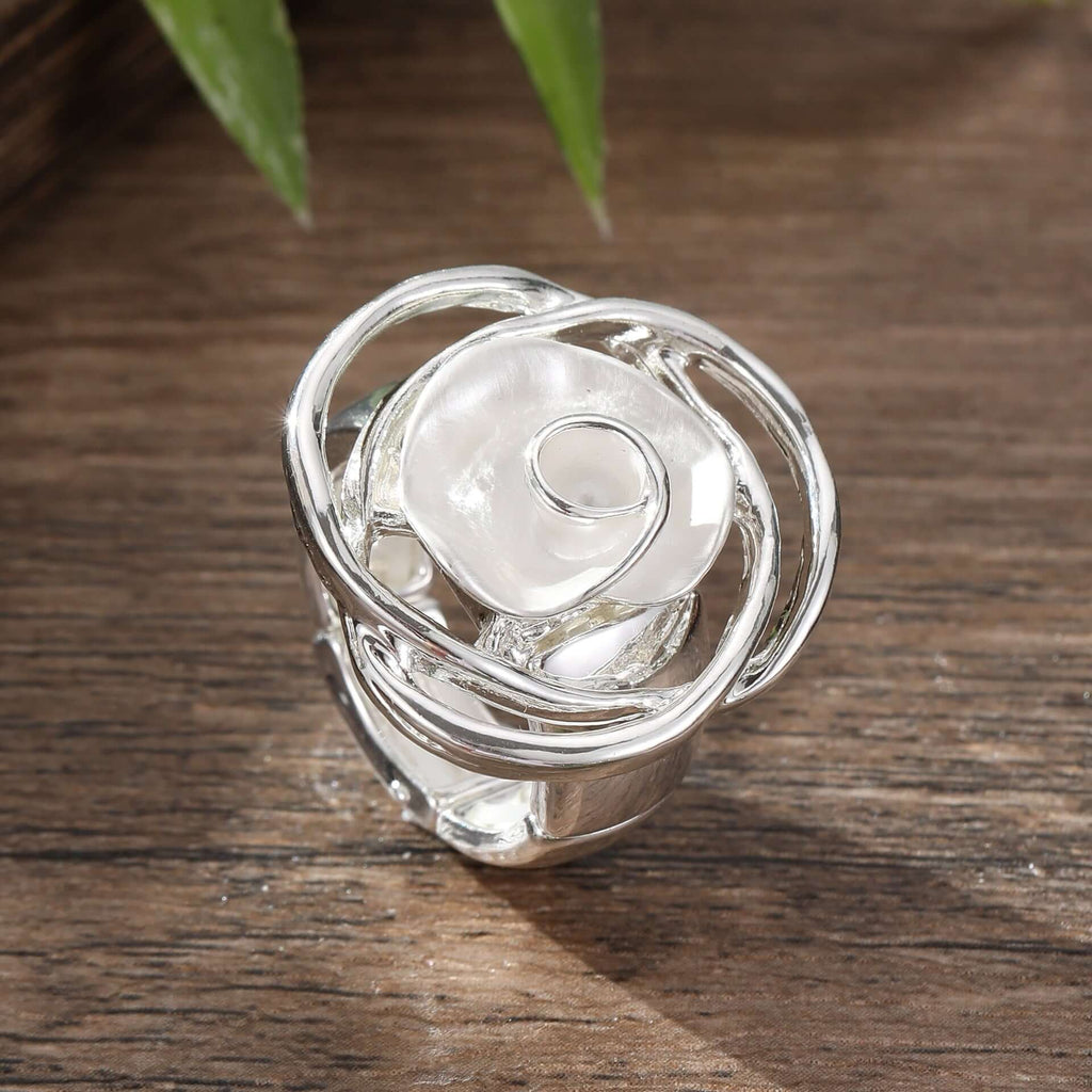 Y2K Two Tone Cat Split Index Ring