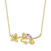 Dainty Gold Birthflower Lotus Pendant Spiritual Necklace