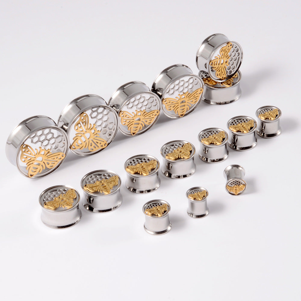 Skull Snake Stainless Steel Tunnel Plug Set 6mm to 25mm