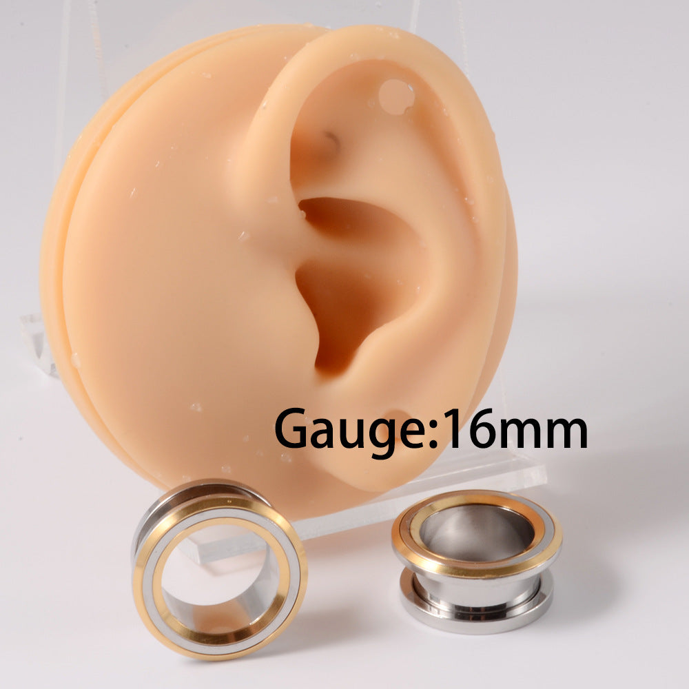 Skull Snake Stainless Steel Tunnel Plug Set 6mm to 25mm