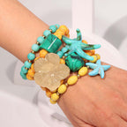 Chunky Flower Starfish Vacation Bracelet