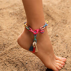 Y2K Summer Beach Anklet with Tassel
