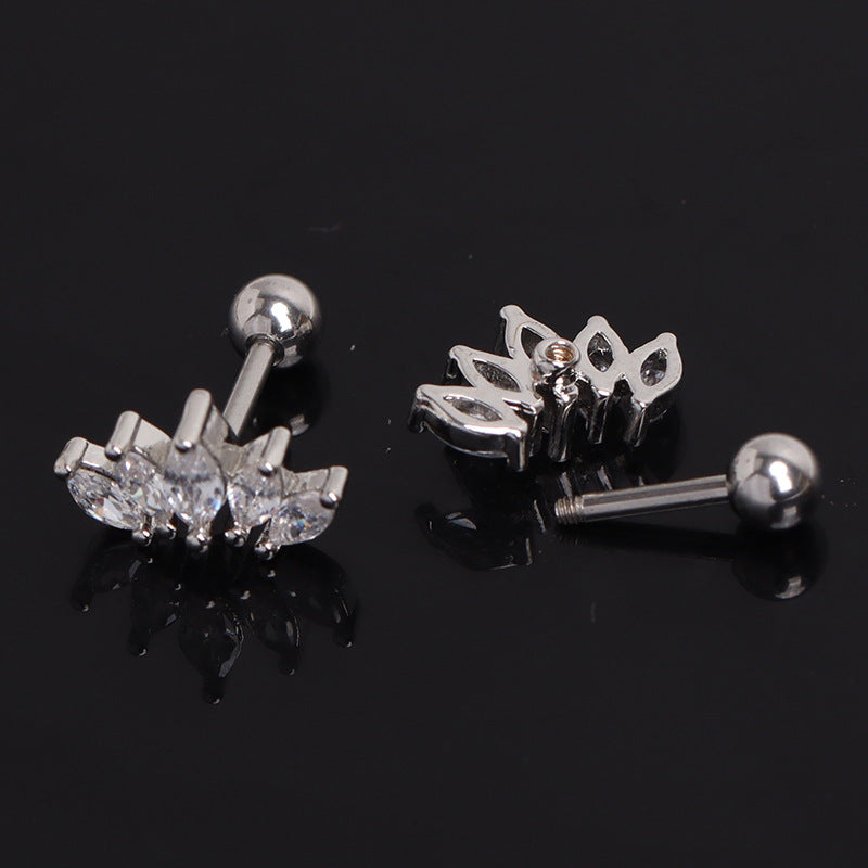 20G Marquise Tiny Cartilage Tragus Conch Stud