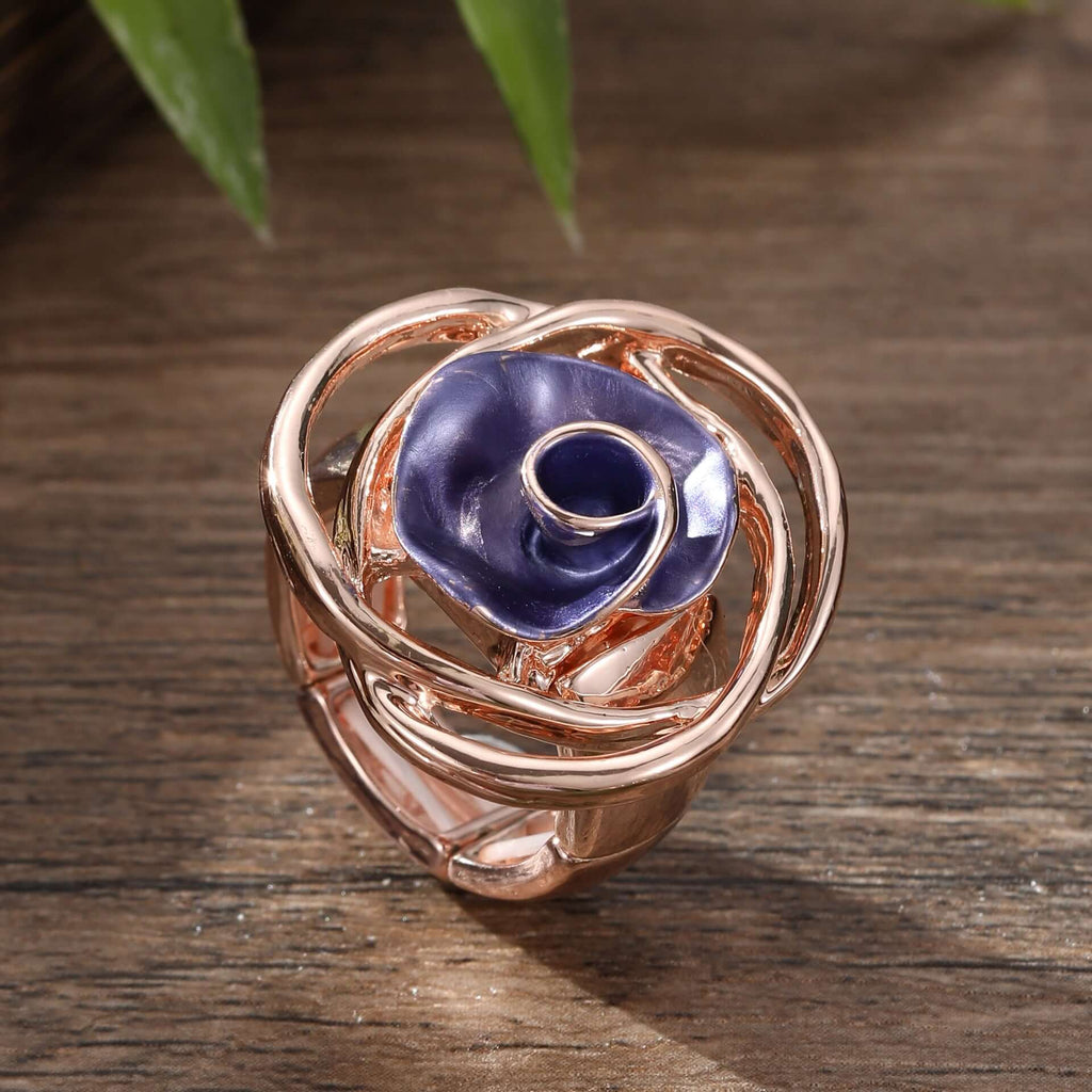 Y2K Two Tone Cat Split Index Ring