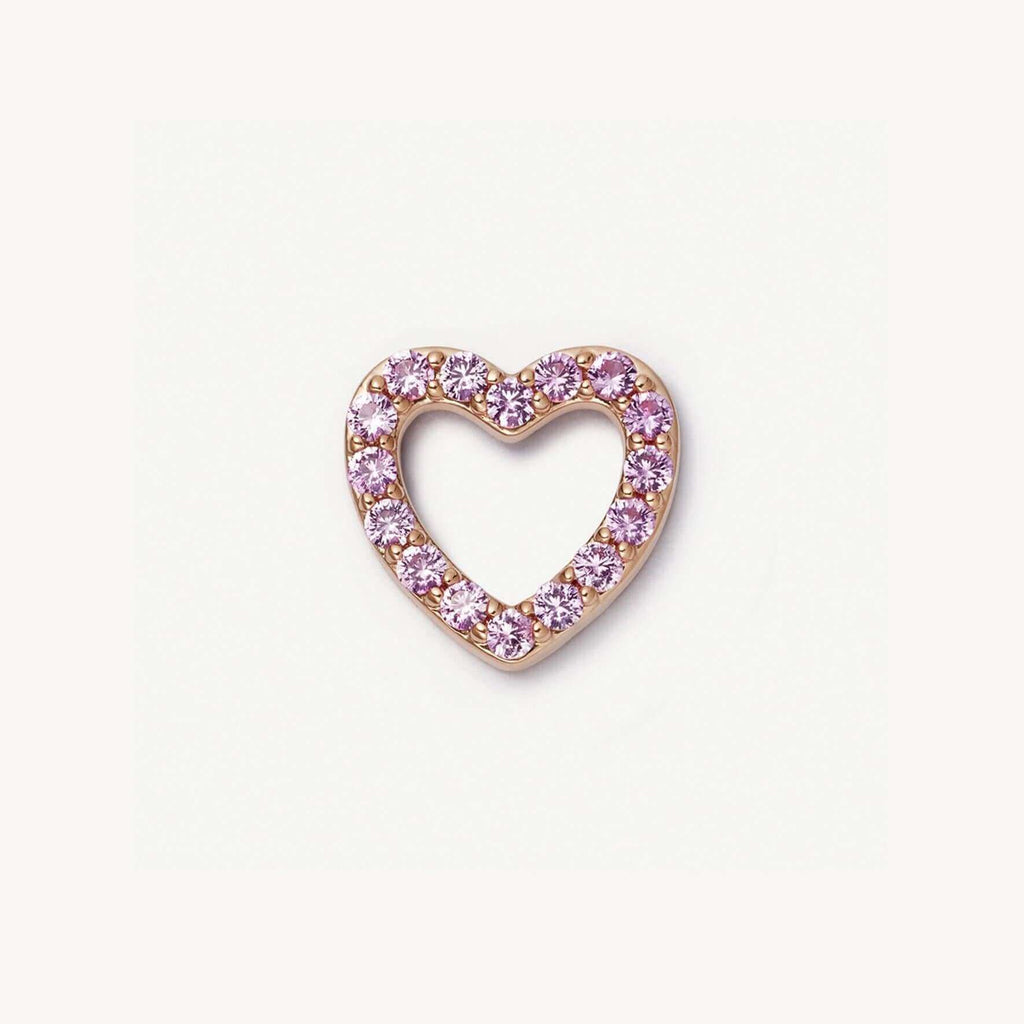 Gold Heart Locket Necklace Charm