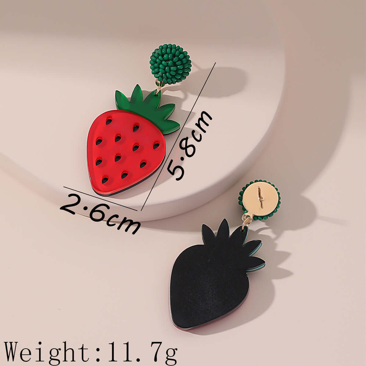 Acrylic Kiwi Fruits Earrings