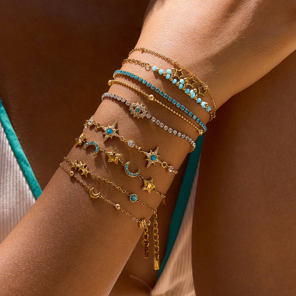 Golden Hour Turquoise Layering Bracelet