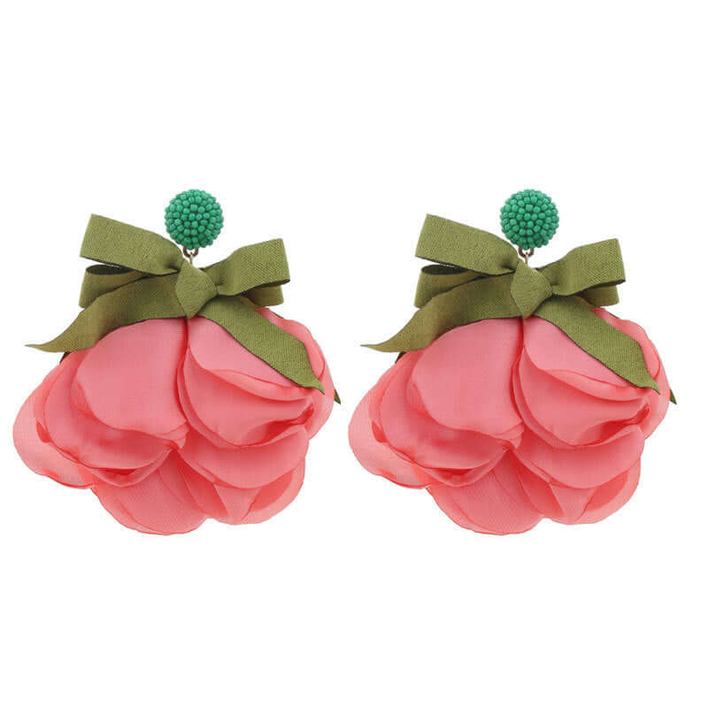 Chunky Flower Bloom Petal Earrings