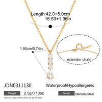 Simple WaterDrop CZ Necklace