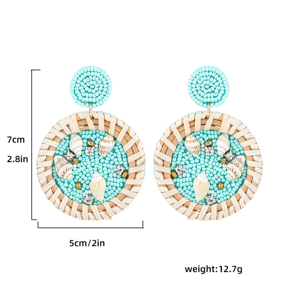 Boho Colorful Bead Summer Earring Marine Earrings